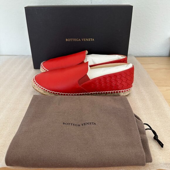 💯Authentic🌹Bottega Veneta🌹Intrecciato Nappa Leather Slip-on Sneaker, Size 38 - Picture 1 of 13